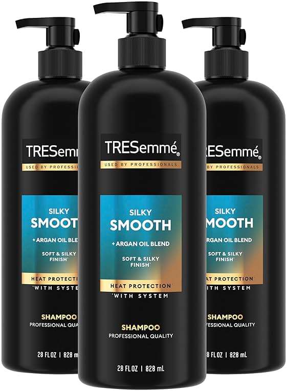 TRESemmé Anti-Frizz Shampoo 3 Count For Frizzy Hair Formulated With Pro Style Technology 28 Fl Oz - Image 1