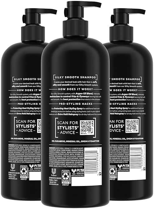 TRESemmé Anti-Frizz Shampoo 3 Count For Frizzy Hair Formulated With Pro Style Technology 28 Fl Oz - Image 2
