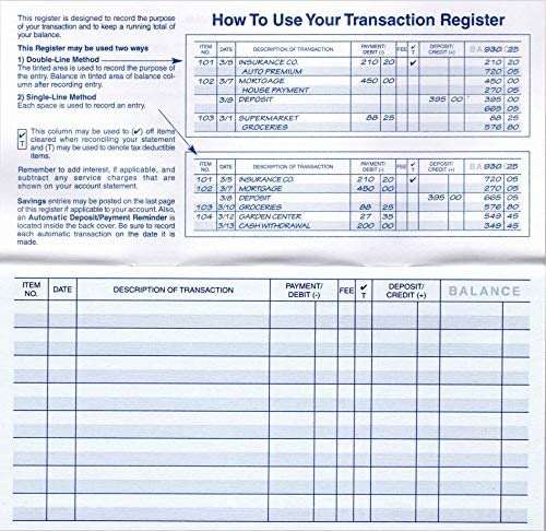 Checkbook Registers, 23-24-25 Calendars, for Personal Checkbook, Transactions Ledgers (10 Checkbook Registers) - Image 5
