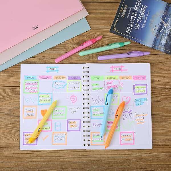 Mr. Pen- Retractable Highlighters, 6 Pack, Bright Colors, Chisel Tip Highlighter Marker Set, Click Highlighter Markers for Classroom, Journaling, Study Supplies, No Bleed On Standard Pages - Image 8