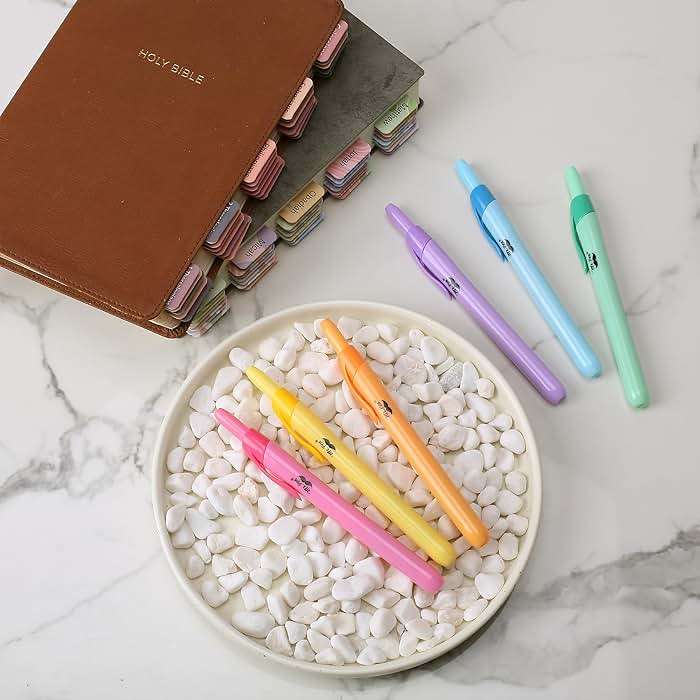 Mr. Pen- Retractable Highlighters, 6 Pack, Bright Colors, Chisel Tip Highlighter Marker Set, Click Highlighter Markers for Classroom, Journaling, Study Supplies, No Bleed On Standard Pages - Image 9