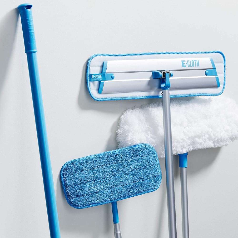 E-Cloth Deep Clean Microfiber Mop - Reusable Mop Pad for Home Cleaning, Hard Floors, Wood, Tile or Laminate, Use Wet for Cleaning or Dry for Dusting, No Refills or Spray Needed, Extra Replacement Head - Image 7