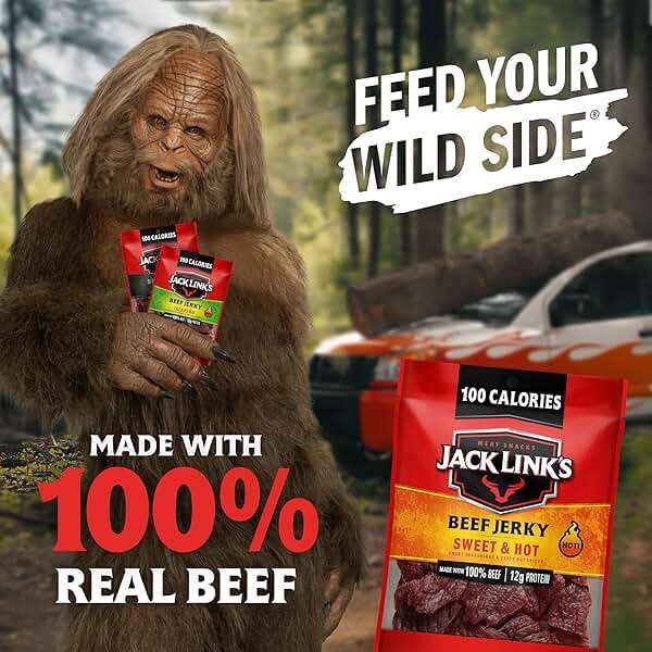 Jack Link's Bold Beef Jerky Variety Pack - Sweet & Hot, Jalapeño & Peppered - (15 Pack) 1.25 oz Bags - Ready to Eat Real Meat Protein Snacks - Made with 100% Real Beef - Image 3