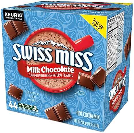 Swiss Miss Milk Chocolate Hot Cocoa, Single-Serve Keurig K-Cup Pods, Hot Chocolate, 44 Count - Image 13