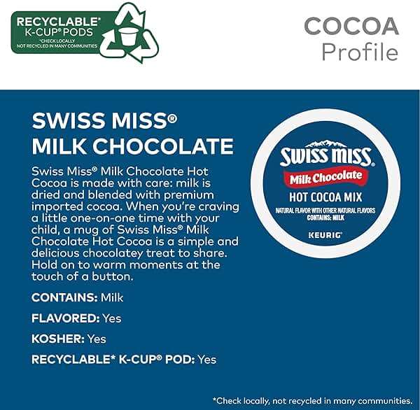 Swiss Miss Milk Chocolate Hot Cocoa, Single-Serve Keurig K-Cup Pods, Hot Chocolate, 44 Count - Image 4