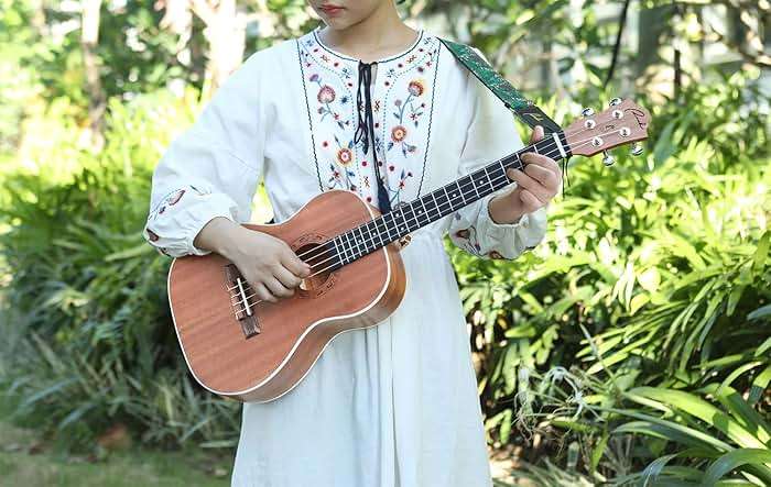 Ranch Baritone Ukulele 30 inch Ukelele Instrument Kit for Beginners Starter Pack Bundle Gig bag, Tuner, Strap, Adjustable Tool Set - Image 7