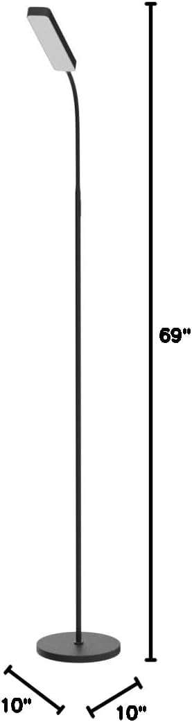 Wio-Mio Floor lamp, 15w/1000lm Bright LED Floor Lamp with Stepless Adjustable 3000K-6000K Colors and Dimmer, Remote and Touch Control, Adjustable Floor Lamp for Living Room - Image 8