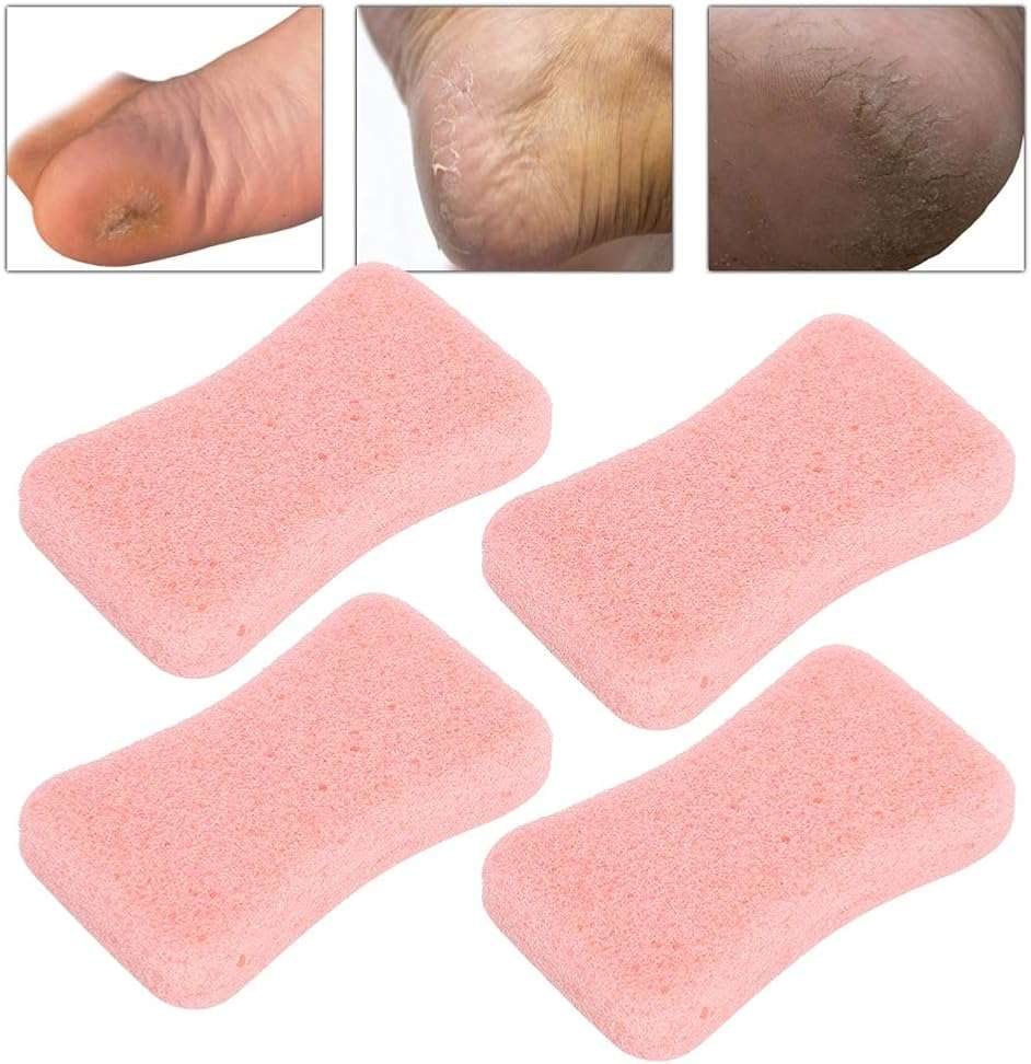 Pumice Stone for Feet, 4pcs Callus Remover and Foot Scrubber Pedicure Exfoliator Tool Hard Skin Callus Remover and Scrubber Portable Foot File Exfoliation to Remove Dead Skin () - Image 5