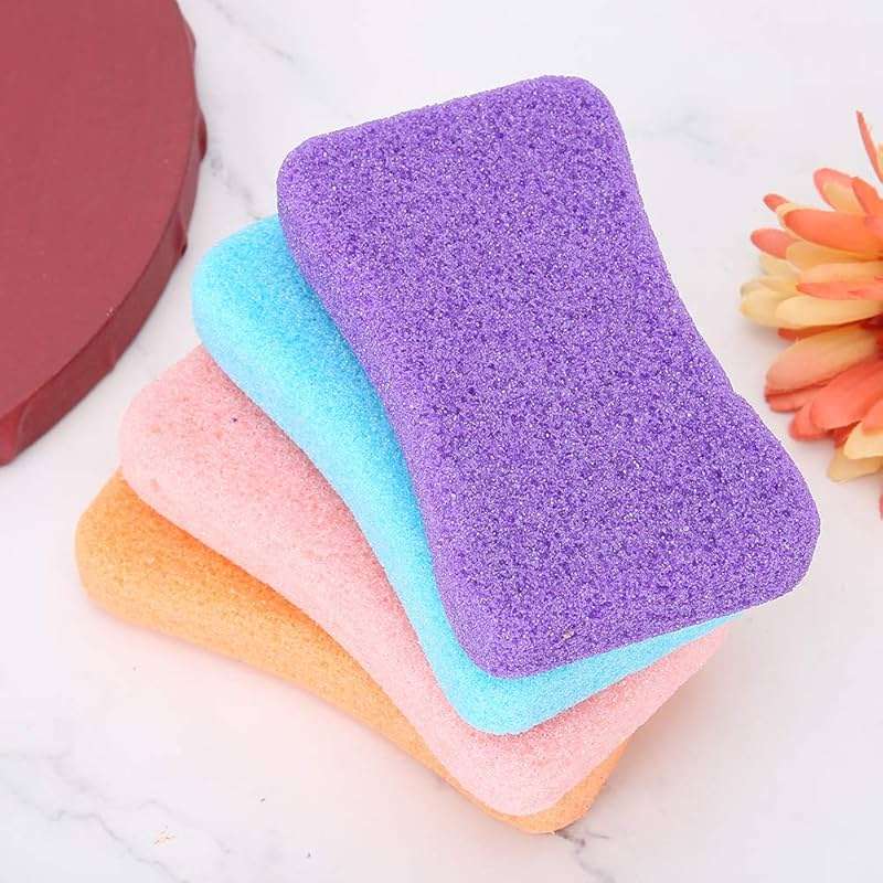 Pumice Stone for Feet, 4pcs Callus Remover and Foot Scrubber Pedicure Exfoliator Tool Hard Skin Callus Remover and Scrubber Portable Foot File Exfoliation to Remove Dead Skin () - Image 8
