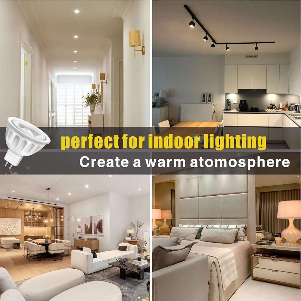 MikeWin MR16 LED Bulb 10Pack,5W 12V, GU5.3 Bi-Pin Base,50-Watt Equivalent,2700K Warm White,Non-Dimmable MR16 LED Spot Light Bulbs for Indoor Outdoor Landscape Track Lighting - Image 5