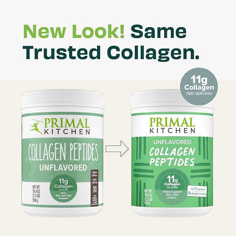 Primal Kitchen Collagen Peptides, Unflavored Collagen Powder, 1.2 Pounds - Image 4
