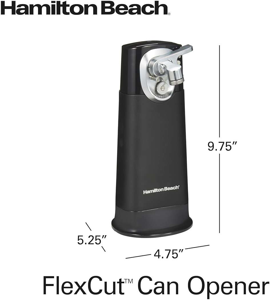 Hamilton Beach 76611 FlexCut 2-in-1 Cordless & Rechargeable Electric, Easily Standard Automatic Can Opener, Easy-Clean, With Removable Walking Cut Head - Image 2