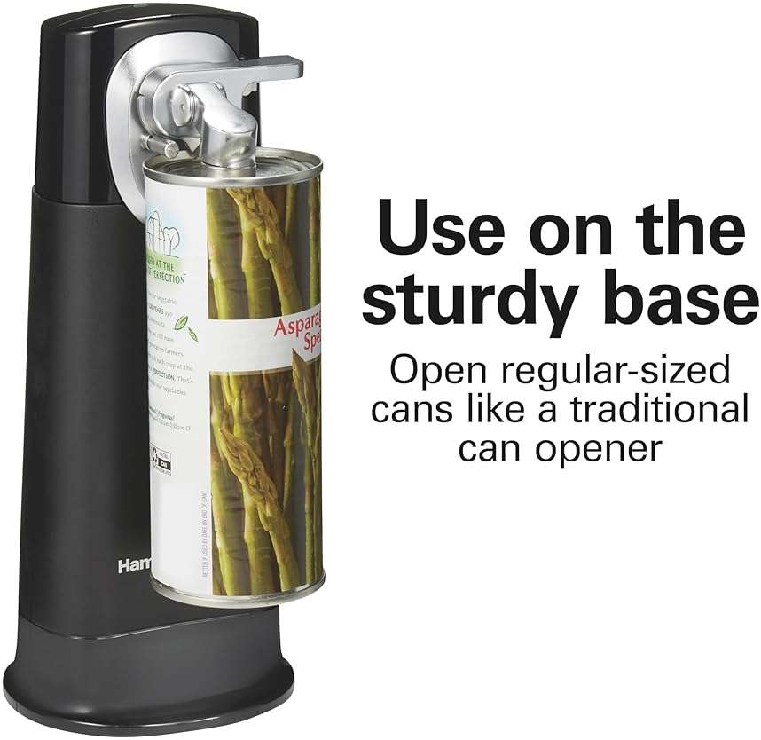 Hamilton Beach 76611 FlexCut 2-in-1 Cordless & Rechargeable Electric, Easily Standard Automatic Can Opener, Easy-Clean, With Removable Walking Cut Head - Image 4