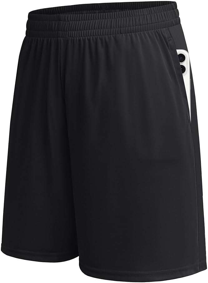 BALENNZ Athletic Shorts for Men with Pockets and Elastic Waistband Quick Dry Activewear - Image 1