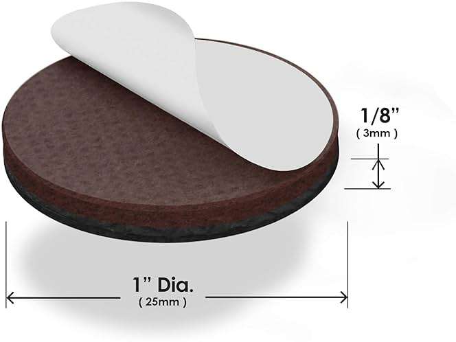 Slipstick GorillaPads CB147 Non Slip Furniture Pads/Gripper Feet (Set of 16) Self Adhesive Rubber Floor Protectors, 1 inch Round, Black - Image 3