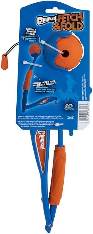Chuckit! Fetch & Fold 25M Dog Ball Launcher, 25" Length, Includes Medium Ball (2.5") For Dogs 20-60 Pounds - Image 4