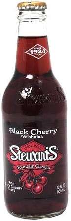 Stewarts Original Black Cherry Wishniak Soda 12 Oz Glass Bottle (Pack of 6, Total of 72 Oz) - Image 2