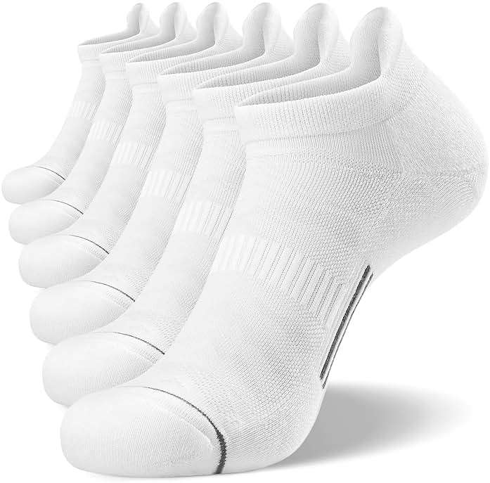 FITRELL 6 Pack Men's Ankle Running Socks Low Cut Cushioned Athletic Sports Socks 7-9/9-12/12-15 - Image 8
