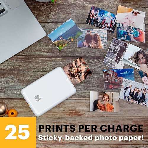 KODAK Step Instant Smartphone Photo Printer, Portable Mini Color Wireless Mobile Printer, Zink 2x3” (5.1x7.5 cm) Sticky-Back Photos, Bluetooth Compatible with iOS & Android Devices, Editing App, White - Image 6