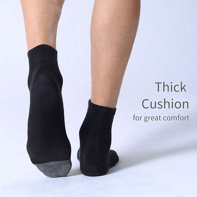FITRELL 6 Pack Men's Athletic Ankle Socks Cushioned Sports Running Socks 7-9/9-12/12-15 - Image 5