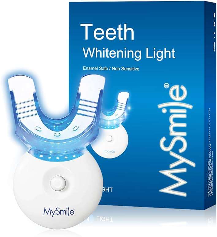 MySmile Teeth Whitening Light with Mouth Trays- 5LED Powerful Accelerator Light Integrated with Smart Timer and Long Lasting Batteries(Teeth Whitening Gel Not Included) - Image 1