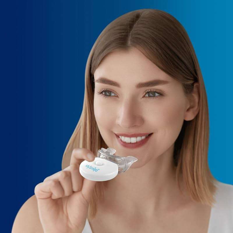 MySmile Teeth Whitening Light with Mouth Trays- 5LED Powerful Accelerator Light Integrated with Smart Timer and Long Lasting Batteries(Teeth Whitening Gel Not Included) - Image 5