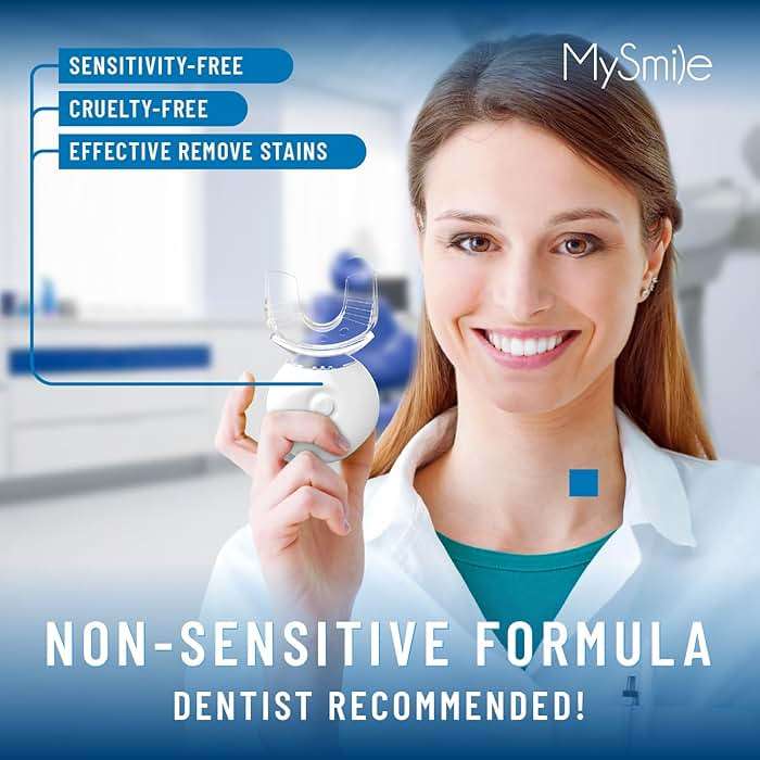 MySmile Teeth Whitening Light with Mouth Trays- 5LED Powerful Accelerator Light Integrated with Smart Timer and Long Lasting Batteries(Teeth Whitening Gel Not Included) - Image 6