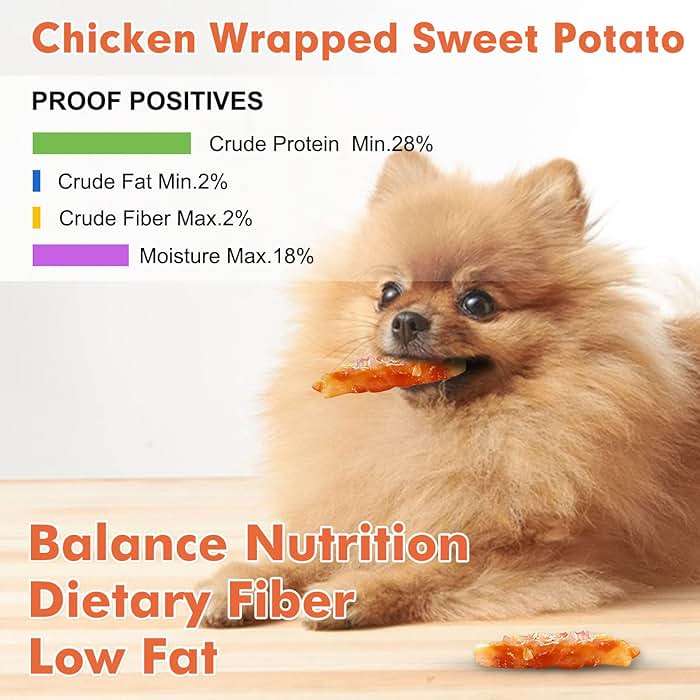 MON2SUN Chicken Wrapped Sweet Potato Dog Treats for All Breeds, Rawhide-Free Soft Chews for Training, No Artificial Colors, 25 oz - Image 3