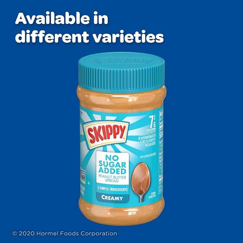 SKIPPY No Sugar Added Chunky Peanut Butter Spread, 16 oz Jars (Pack of 12) – 3 Ingredients, 7g Protein per Serving, Gluten-Free - Image 9