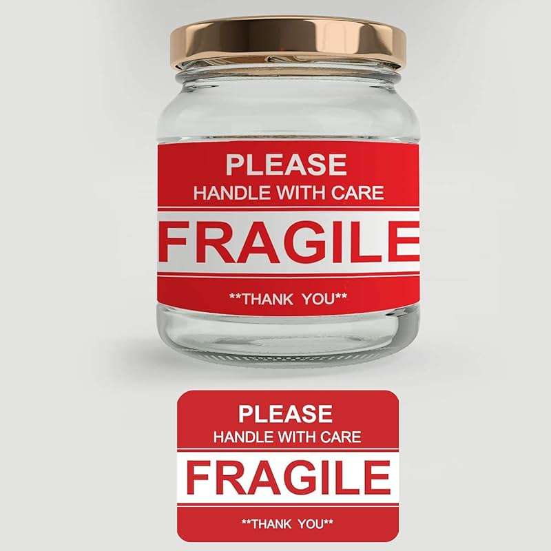 Anylabel 2" x 3" Fragile Stickers for Shipping and Moving Please Handle with Care Fragile Thank You Do Not Drop, Warning Stickers Fragile Labels, Permanent Adhesive(500 Labels, 1 Roll) - Image 6