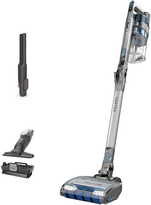 Shark IZ462H Vertex Ultra Lightweight Cordless Stick Vacuum with DuoClean PowerFins, Crevice, Pet Multi-Tool, Anti-Allergen, Brush, Removable Handheld, Flex, 60 min Runtime, Blue, MultiFLEX - Image 1