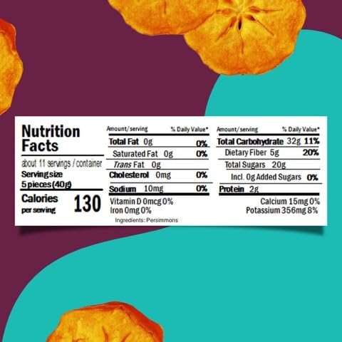 Bella Viva Dried Persimmons, 1 lb – California Dried, Upcycled Persimmon Slices – No Sugar Added, No Sulfites – Soft & Chewy Dry Persimmon Fruit – Single Ingredient, Non-GMO, Gluten-Free - Image 2