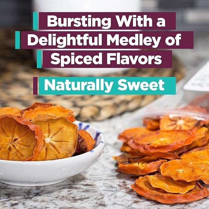 Bella Viva Dried Persimmons, 1 lb – California Dried, Upcycled Persimmon Slices – No Sugar Added, No Sulfites – Soft & Chewy Dry Persimmon Fruit – Single Ingredient, Non-GMO, Gluten-Free - Image 7