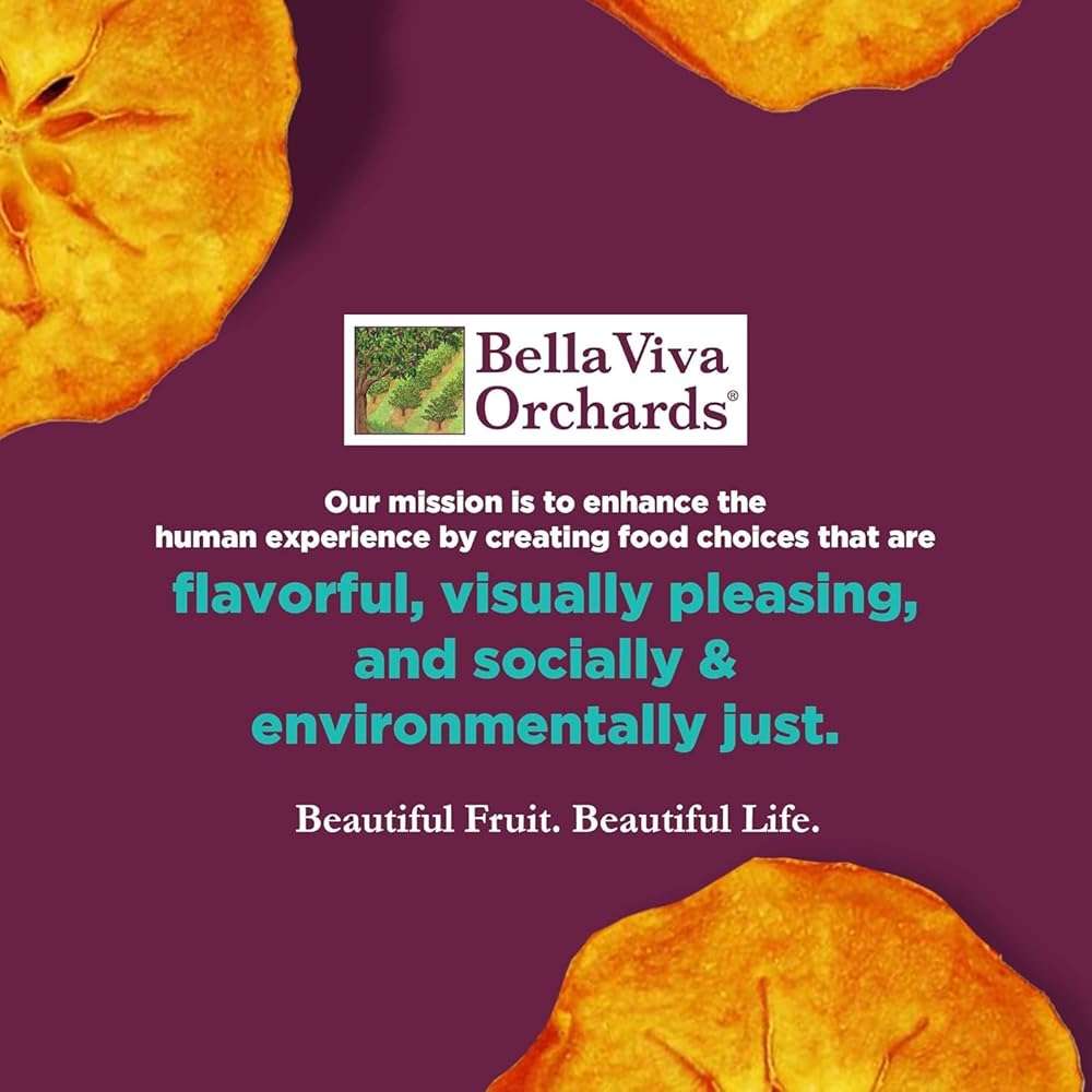 Bella Viva Dried Persimmons, 1 lb – California Dried, Upcycled Persimmon Slices – No Sugar Added, No Sulfites – Soft & Chewy Dry Persimmon Fruit – Single Ingredient, Non-GMO, Gluten-Free - Image 9