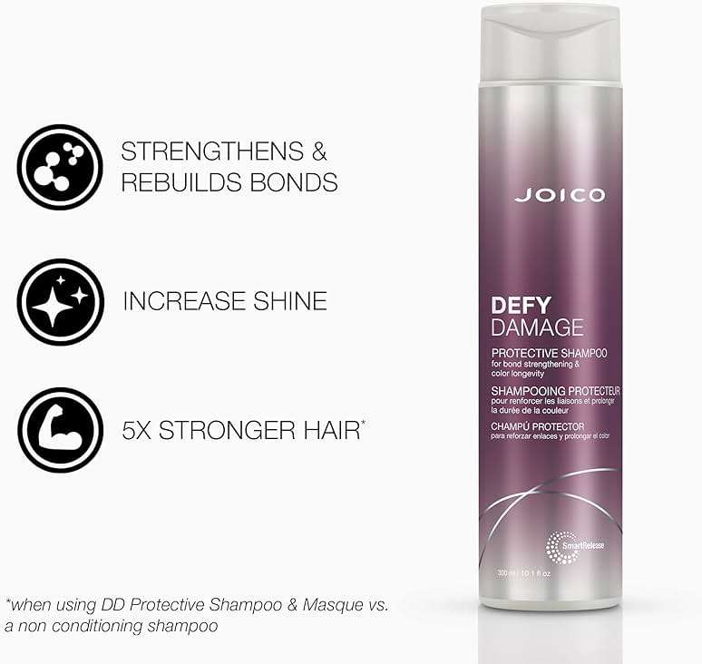 Joico Defy Damage Protective Shampoo & Conditioner Set | For Color-Treated Hair | Strengthen Bonds & Preserve Hair Color | With Moringa Seed Oil & Arginine - Image 3