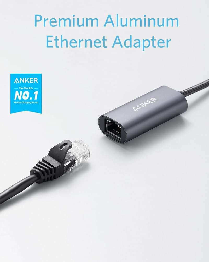 Anker USB C to Ethernet Adapter, Portable USB C Type-C 1-Gigabit Network Hub, 10/100/1000 Mbps,Network Adapter for MacBook Pro, iPad Pro 2019/2018, ChromeBook, XPS, Galaxy S9/S8, and More - Image 2