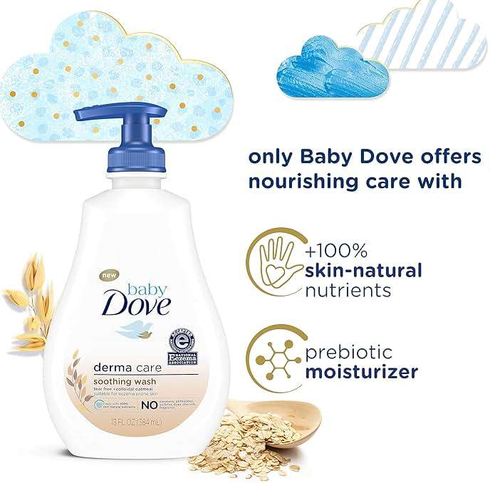 Baby Dove Derma Care Soothing Wash Skin Care with Colloidal Oatmeal Suitable for eczema prone skin 13 oz - Image 3