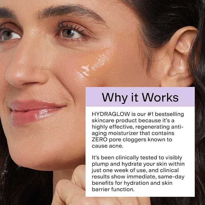 CLEARSTEM - HYDRAGLOW Stem Cell Moisturizer - Bakuchiol + Squalene - Youthful Skin Face Moisturizer - All Skin Types - Facial Skin Care Products - Gluten Free, Cruelty Free - 2 fl oz / 60ml - Image 6