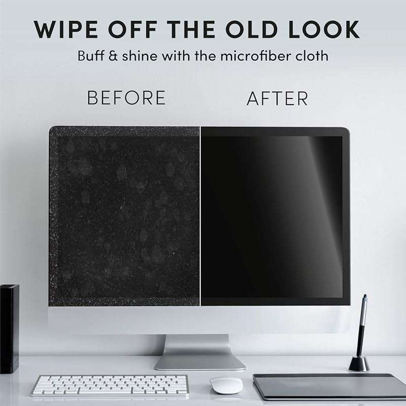 Electronic Wipes Screen Cleaner Streak-Free [2 Pack x40] Computer Screen Wipes, TV Screen Cleaner Wipes, Monitor Wipes for Smart TV, Laptop, iPhone, ipad and more - [Microfiber Cloth + 80 Wipes] - Image 2