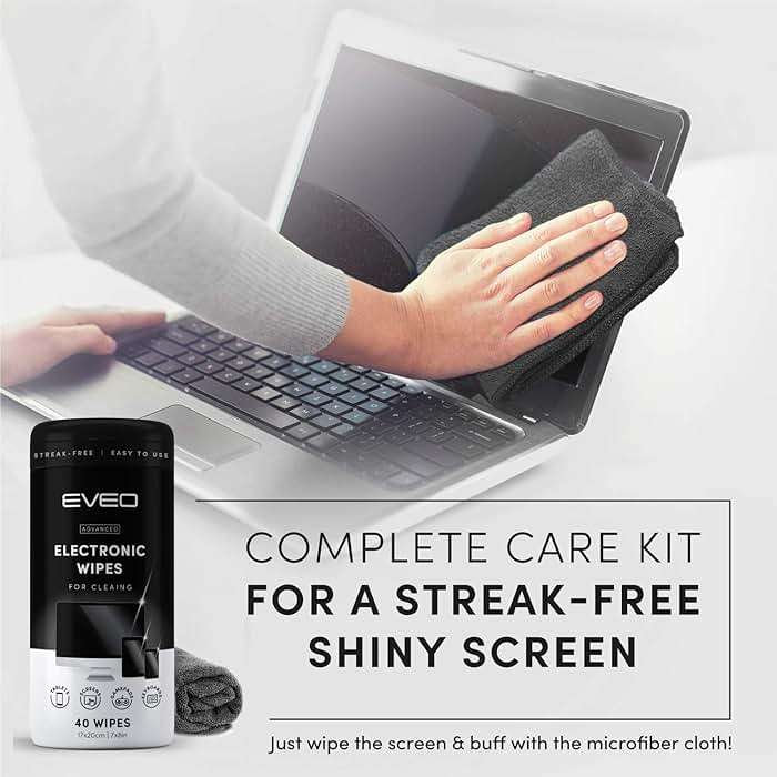 Electronic Wipes Screen Cleaner Streak-Free [2 Pack x40] Computer Screen Wipes, TV Screen Cleaner Wipes, Monitor Wipes for Smart TV, Laptop, iPhone, ipad and more - [Microfiber Cloth + 80 Wipes] - Image 4