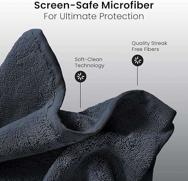 Electronic Wipes Screen Cleaner Streak-Free [2 Pack x40] Computer Screen Wipes, TV Screen Cleaner Wipes, Monitor Wipes for Smart TV, Laptop, iPhone, ipad and more - [Microfiber Cloth + 80 Wipes] - Image 5