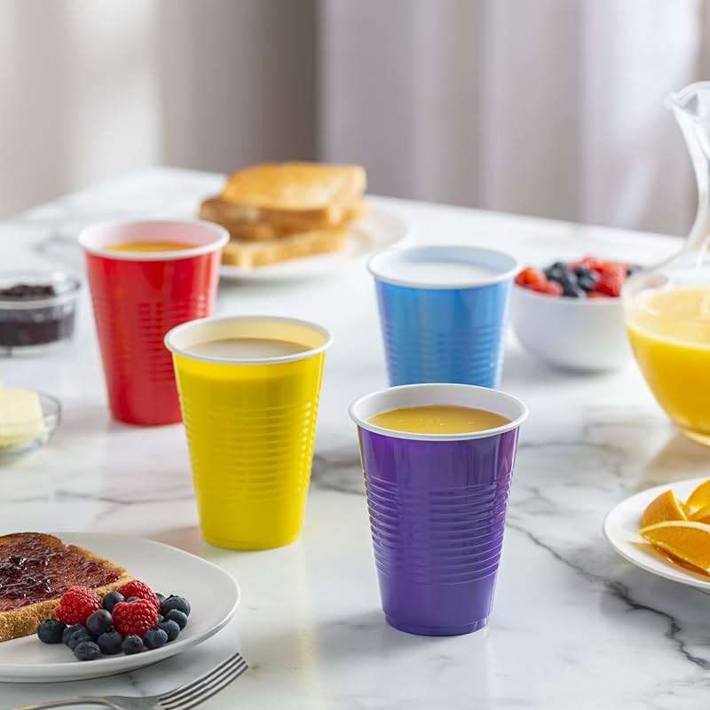 GUSTO [16 oz. - 240 Count Plastic Party Cups Disposable - Assorted Colors Drinking Cups for Party, Events, and Everyday Use - Formely Comfy Package - Image 6