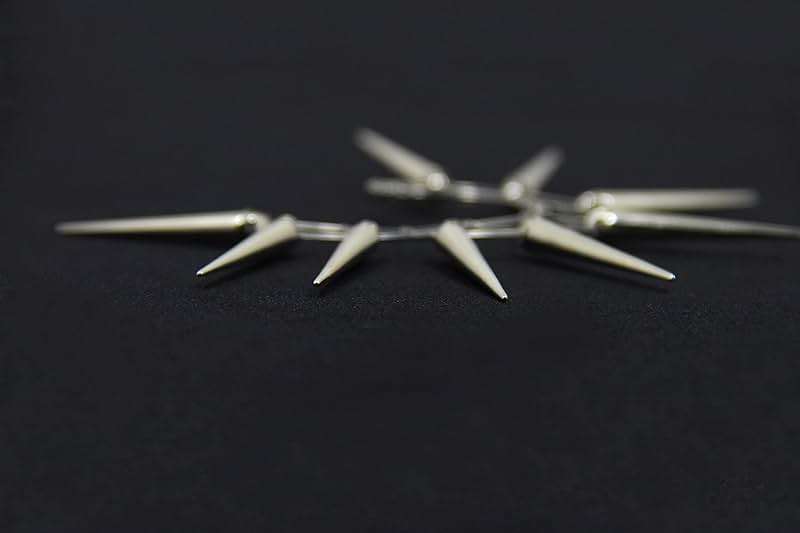 Spiked Ear Cuff Handmade Silver Large Punk Rock Ear Wrap Tribal Jewelry Big Statement Climber Modern Cyberpunk Urban Earrings No Piercing Men Goth Headdress - Image 5