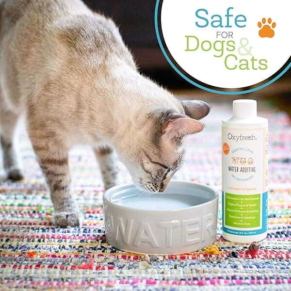 Oxyfresh Premium Pet Dental Care Solution Pet Water Additive: Best Way to Eliminate Bad Dog Breath and Cat Bad Breath - Fights Tartar & Plaque - So Easy, Just Add to Water! Vet Recommended 16 oz. - Image 4