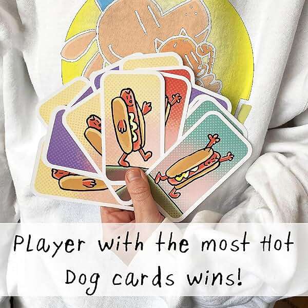 University Games Dog Man Hot Dog Card Game in a Tin , The Fast and Frenzied Collection Game for Kids Featuring Art from the Dog Man Books by Dav Pilkey, for Players Ages 6 and Up - Image 4