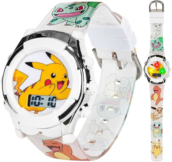 Accutime Kids Pokemon Digital LCD Quartz Watch for Boys, Girls, and Adults All Ages - Image 1