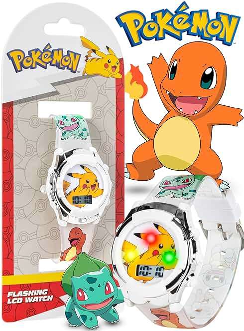 Accutime Kids Pokemon Digital LCD Quartz Watch for Boys, Girls, and Adults All Ages - Image 5