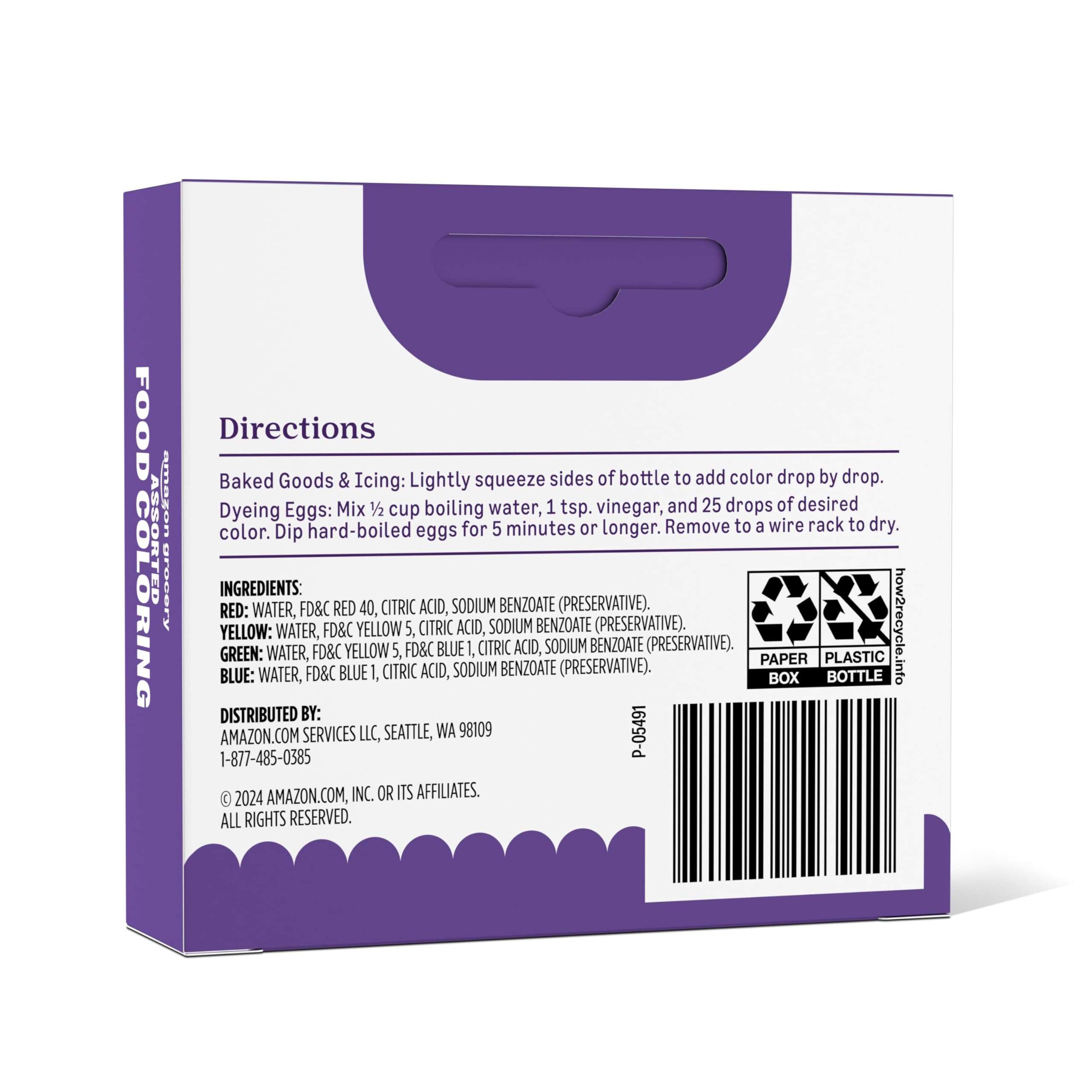 Amazon Grocery, Assorted Food Coloring, 1.2 Fl Oz (Previously Amazon Fresh, Packaging May Vary) - Image 2