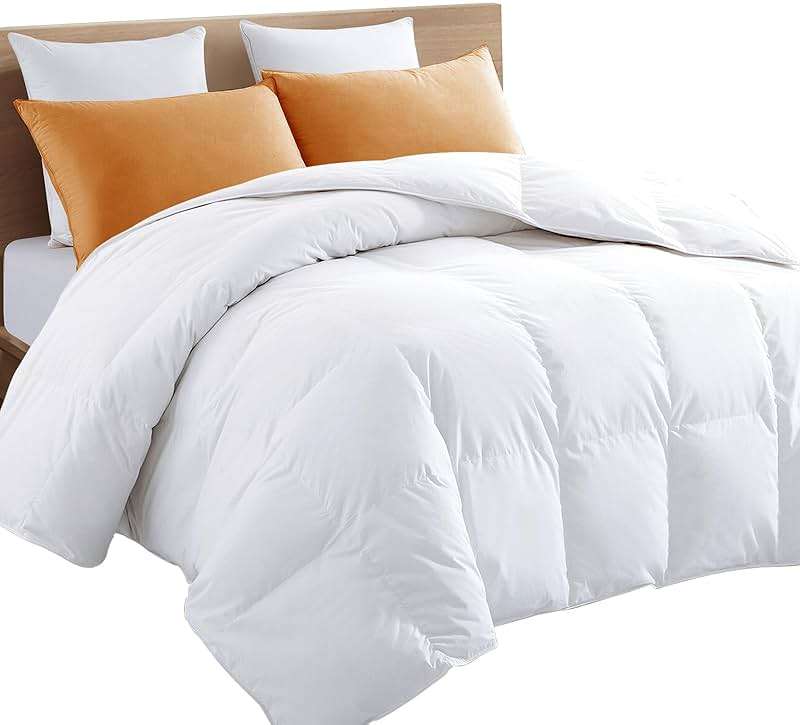 TEXARTIST Premium 2100 Series Queen Comforter All Season Breathable White Comforter Soft 4D Spiral Fiber Lightweight Quilted Down Alternative Duvet Insert with Corner Tabs Hotel Summer Style (88"x88") - Image 9