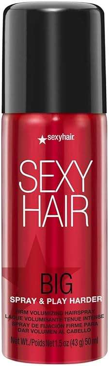 SexyHair Big Spray & Play Harder Firm Volumizing Hairspray | All Day Hold and Shine | Up to 72 Hour Humidity Resistance - Image 1